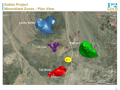 newswire.ca - P2 Gold Inc. - P2 Gold: Car Body Zone Metallurgy and Drill Results Support Plans to Accelerate Mining and Cash Flow; Gabbs Project Update