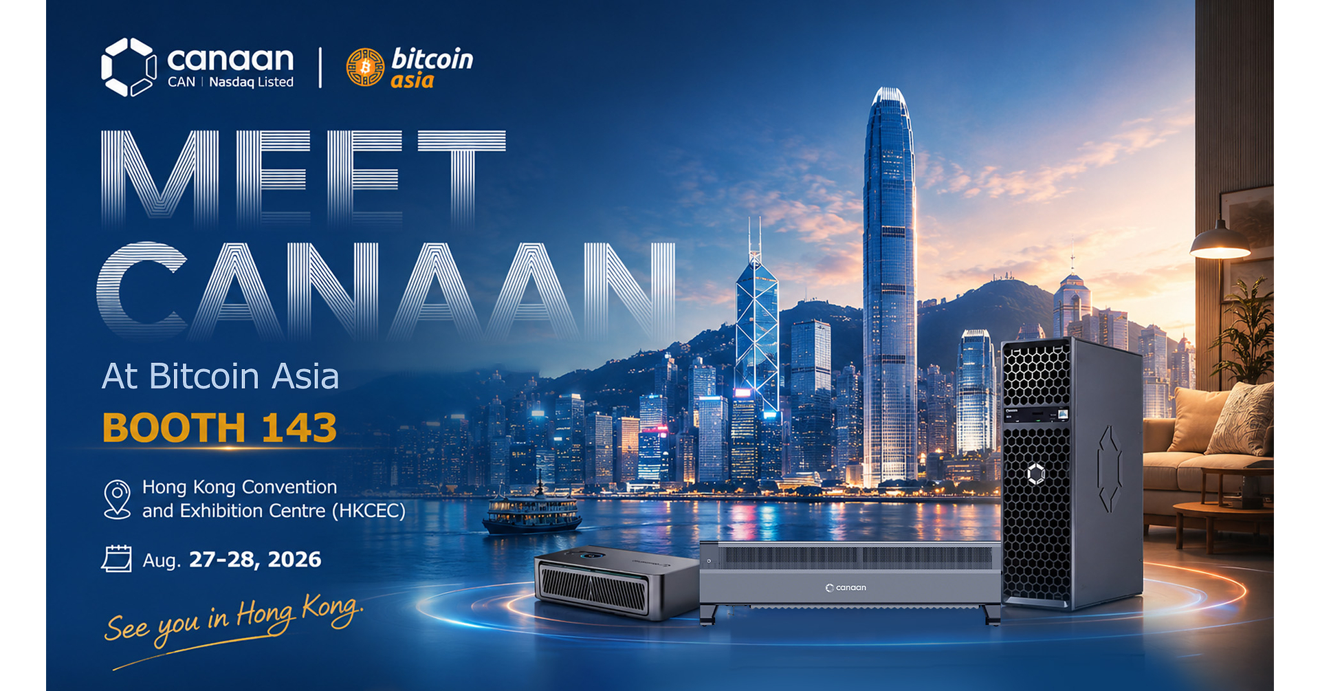 Canaan Inc. to Exhibit at Bitcoin Asia 2026: Company to Showcase Bitcoin Computing Solutions Across a Range of Applications