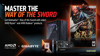 GIGABYTE se asocia con AMD para lanzar el paquete de juegos "Onimusha: Way of the Sword"