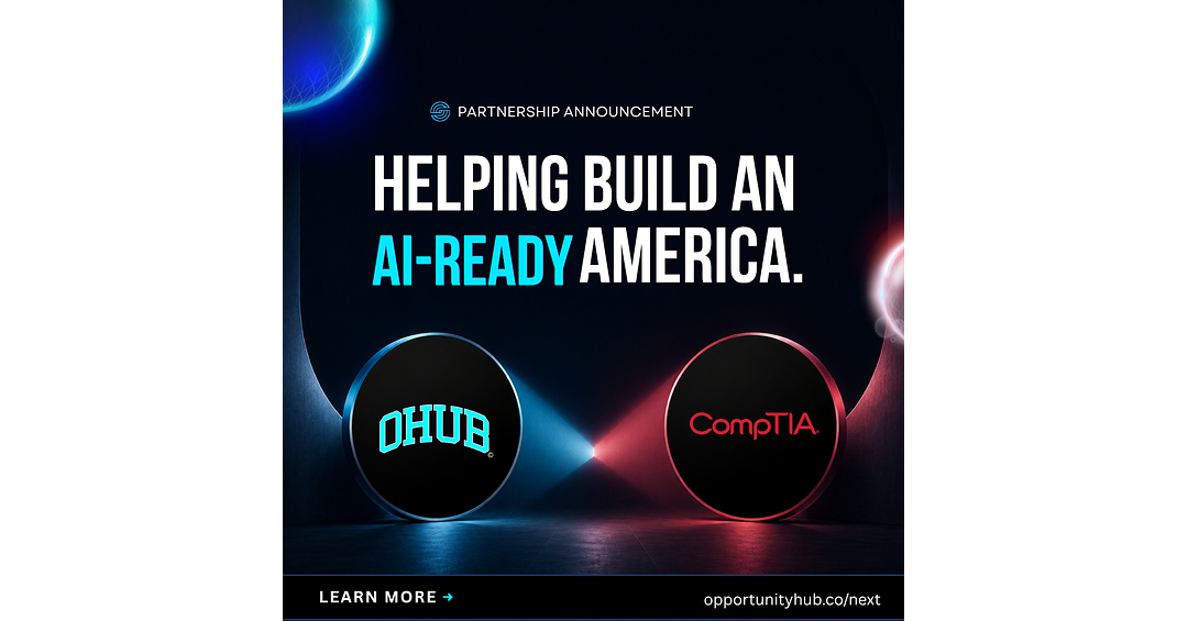 OHUB, CompTIA aim to reach 1 million Americans amid US push for an AI-ready workforce