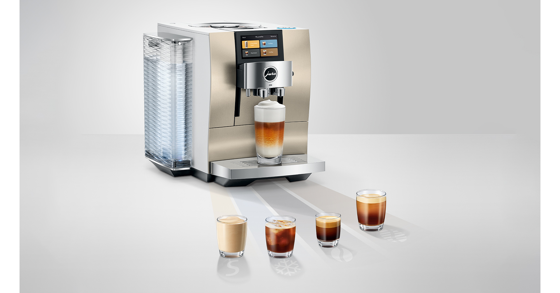 JURA Z10: A New Level of Coffee Enjoyment, Exclusive Aluminum Champagne Finish