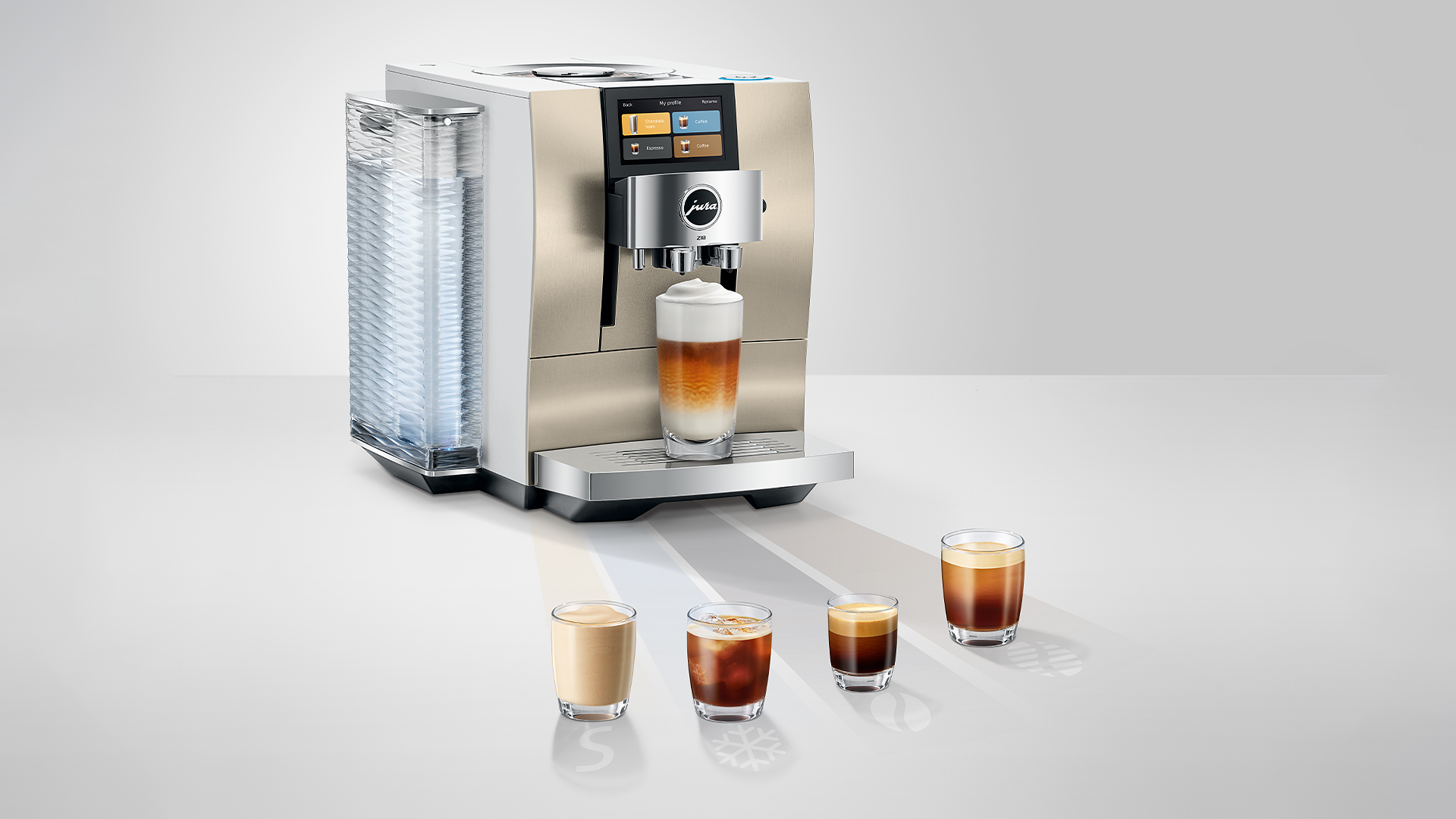 JURA Z10: A New Level of Coffee Enjoyment, Exclusive Aluminum Champagne Finish