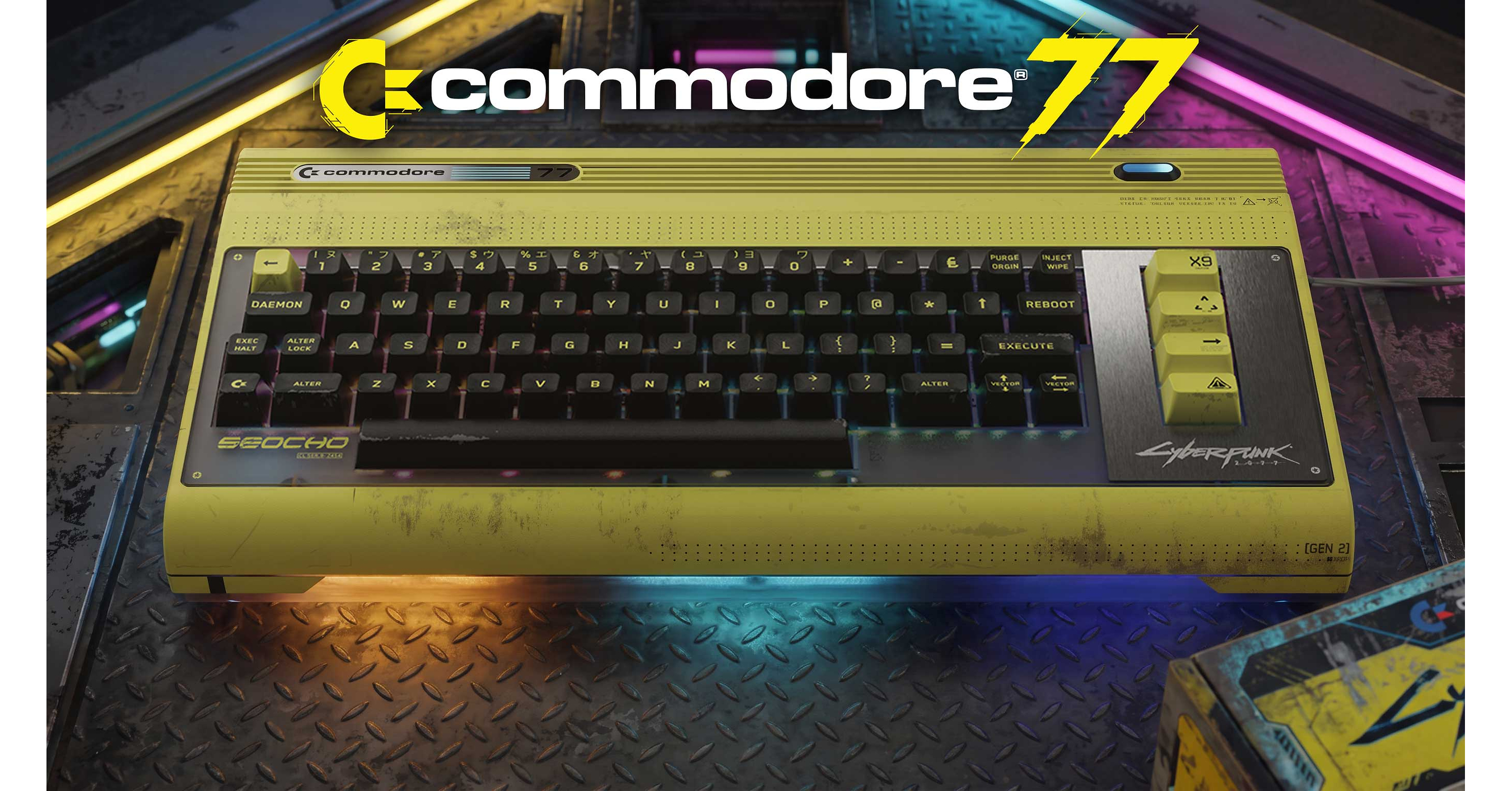Commodore Jacks Into Night City With the Commodore 77, an All-New Cyberpunk 2077 Collaboration