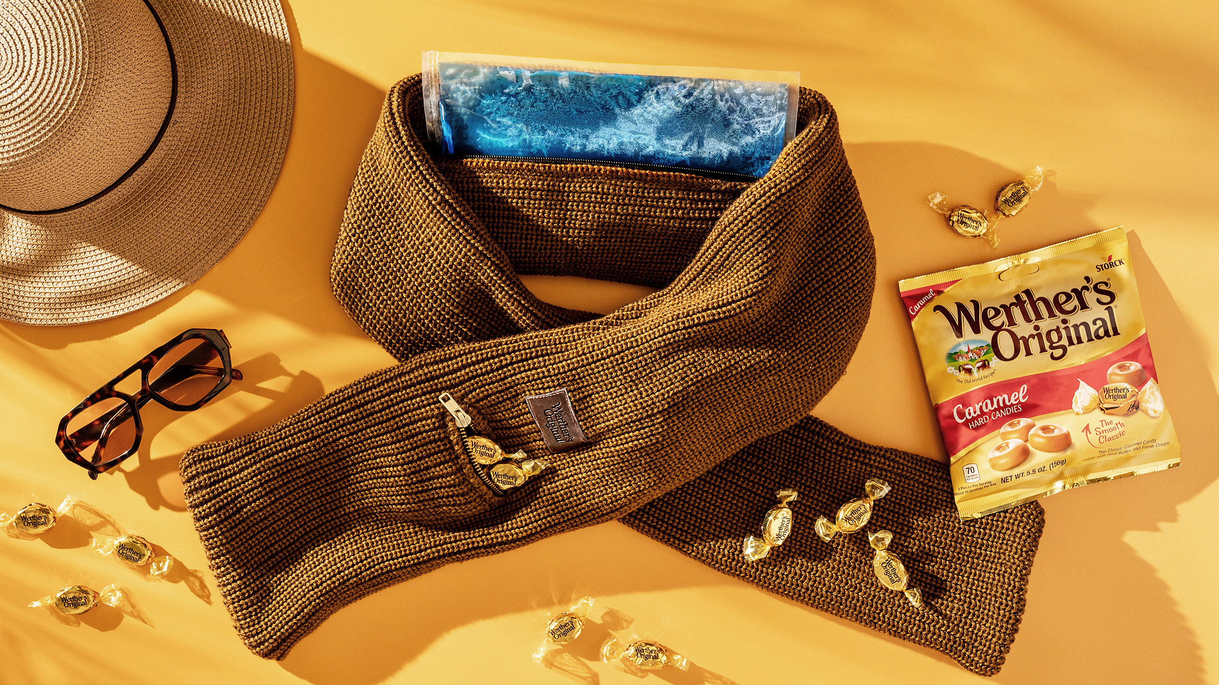 Werther's Original® Helps Fans Kick Off Cozy Season Early with Limited-Edition Werther's Original Cozy Cooling Scarf