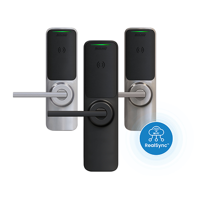 Schlage XE360™ Series featuring RealSync™ Persistent Wi-Fi Technology
