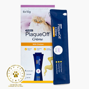 Die ProDen PlaqueOff® Crème von Swedencare wurde bei den Pet Innovation Awards zum Katzen-Zahnpflegeprodukt des Jahres gekürt