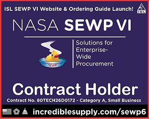 Incredible Supply &amp; Logistics Awarded NASA SEWP VI Prime Contract, Launches New Federal Technology Procurement Channel