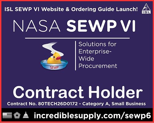 ISL NASA SEWP VI Contract Website & Ordering Guide