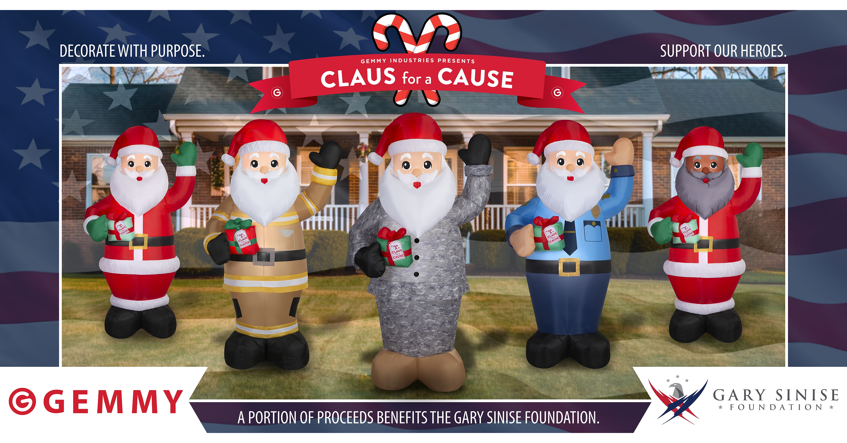 Get a Head Start on Holiday Cheer with Claus for a Cause Inflatables