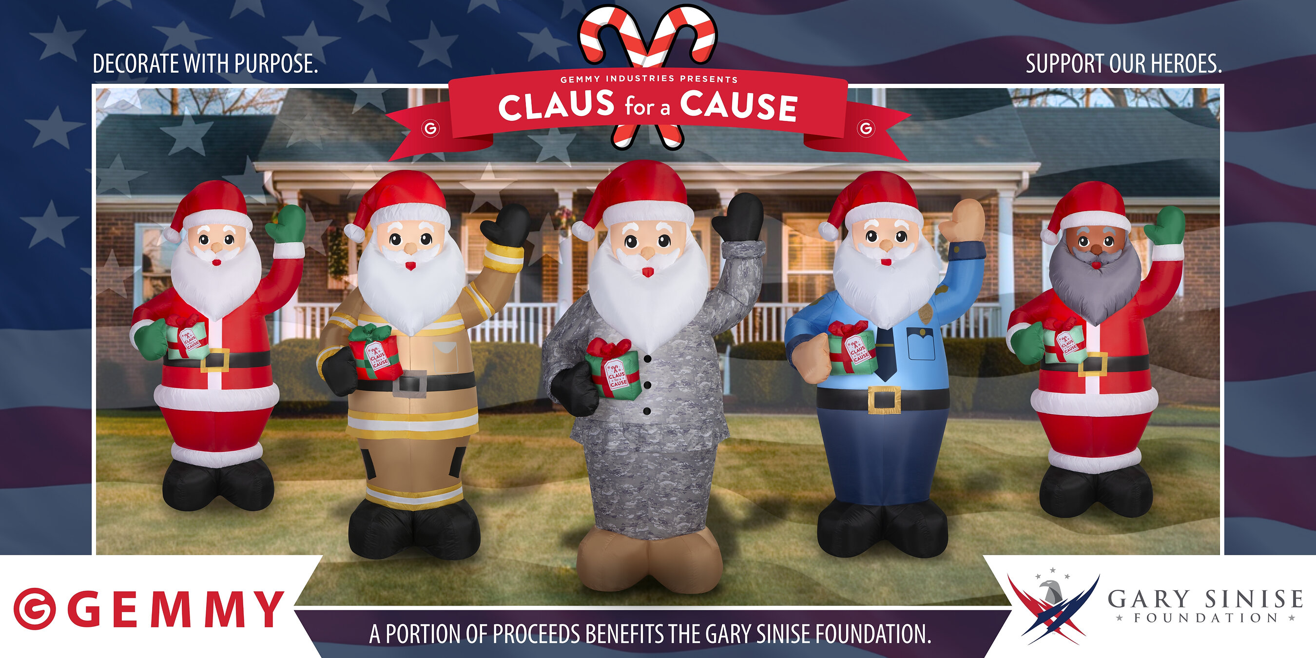Get a Head Start on Holiday Cheer with Claus for a Cause Inflatables