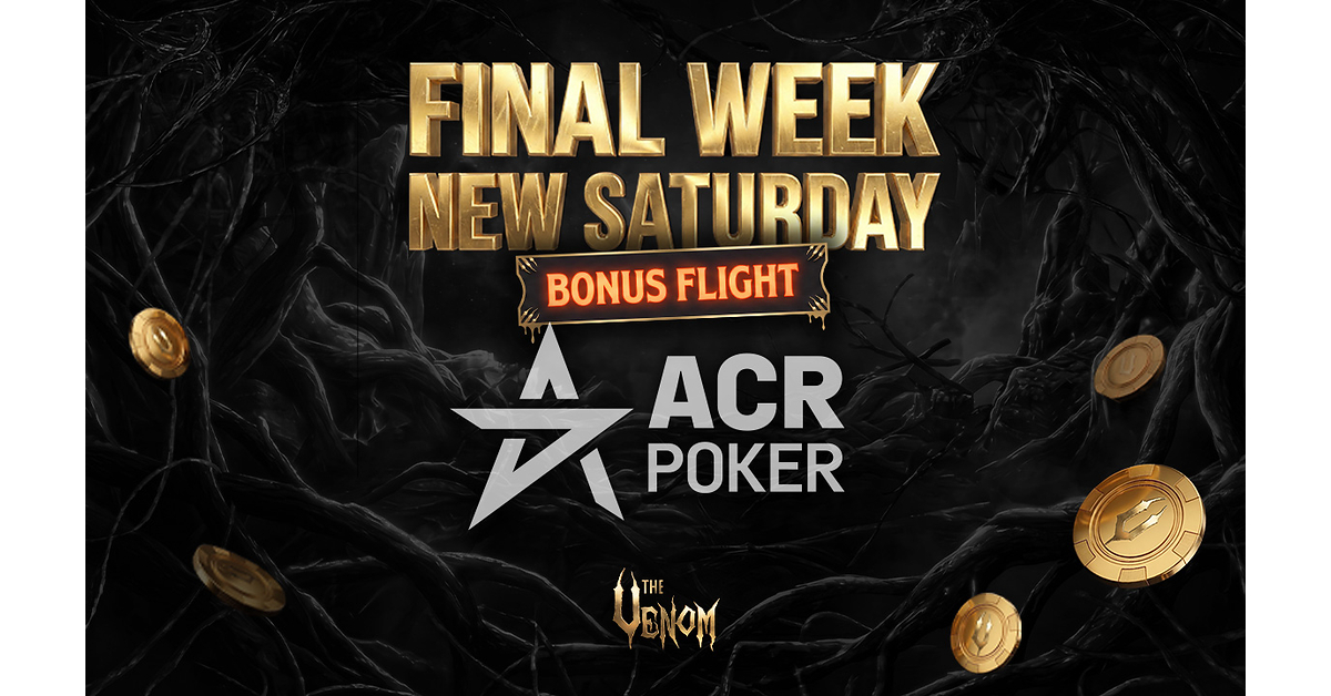Americas Cardroom Adds Saturday Bonus Flight to $15 Million Dual Venoms