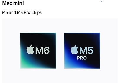 Apple Mac mini and Mac Studio systems now equipped with the latest M6 and M5 series chips, bringing greater power and capabilities to users everywhere.