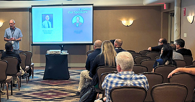 Dr. Larry Hausner, CENTEGIX and Darcy Weisner, Paradise Schools, present, "Secure Schools, Stronger Futures: A Strategic Approach to Campus Safety," at the 2026 Arizona School Safety & Security Summit.