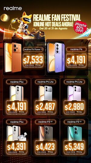 realme celebra el Fan Festival 828 con gaming, tecnología y descuentos especiales para su comunidad