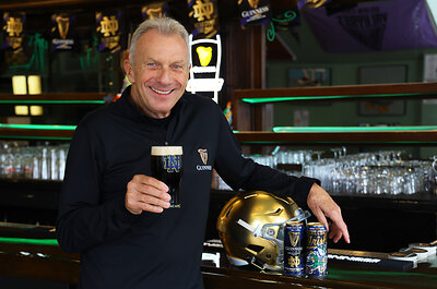 Guinness renews deal as the Official Beer of the Notre Dame Fighting Irish Alumni and Fans and re-signs Hall of Fame quarterback Joe Montana