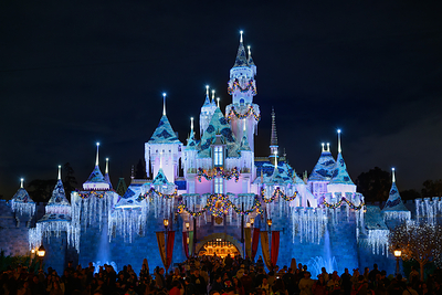 Holidays at the Disneyland Resort – Sleeping Beauty’s Winter Castle 
From Nov. 13, 2026, through Jan. 6, 2027, the Disneyland Resort in Anaheim, Calif., transforms into a magical wonderland during the holiday season. The celebration will feature cheerful entertainment, festive treats, specialty merchandise and sparkling. Wintertime Enchantment at Sleeping Beauty’s Winter Castle at Disneyland park will shine brightly, captivating guests from day to night. (Richard Harbaugh/Disneyland Resort) 
