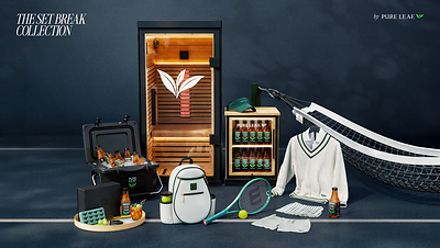 Pure Leaf Iced Tea brings game changing breaks to tennis fans with the Set Break Collection, featuring limited-edition, tennis-inspired drops throughout peak tennis season.