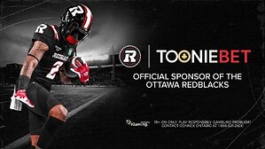 TOONIEBET NAMED EXCLUSIVE SPORTSBOOK PARTNER OF OTTAWA REDBLACKS