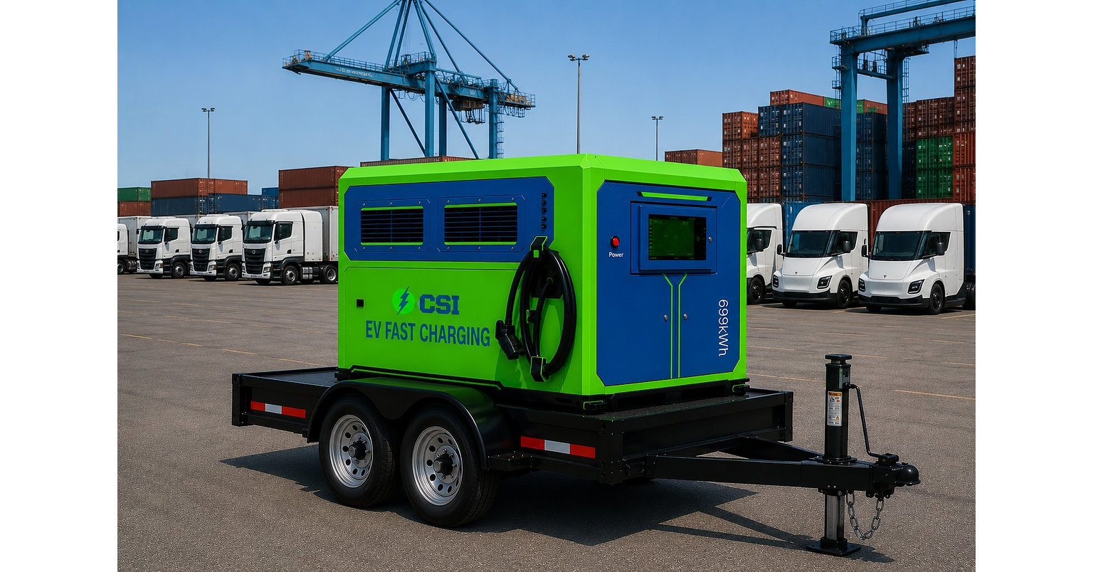 CSI Introduces Bidirectional Megawatt Charging System (MCS) Capability Option for Its Mobile Battery Energy Storage Systems