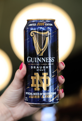 To kick off the season, Guinness is reintroducing its annual limited-edition Notre Dame can, this year featuring the Football Leprechaun mark for the first time. 