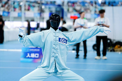 AGIBOT A3 competes in the Tai Chi event AGIBOT A3 competes in the Tai Chi event