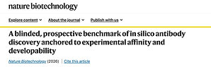 Nature Biotechnology | Aureka Wins the Global Blinded AI Antibody Benchmark: AI Design Surpasses the Best Experimental Result