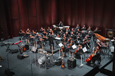 The TSO performs the "Reggae Roots" program at The Rose Brampton, April 2023 (Photo by Christina DeMelo/Courtesy of the Toronto Symphony Orchestra)