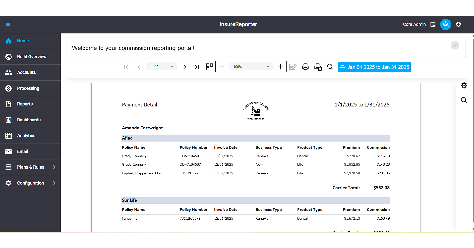 Core Commissions Launches Reporter, an Affordable Commission Reporting Package for Teams of Any Size