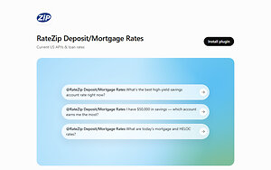 RateZip Launches Live US Bank Rate and Mortgage Rate App in ChatGPT