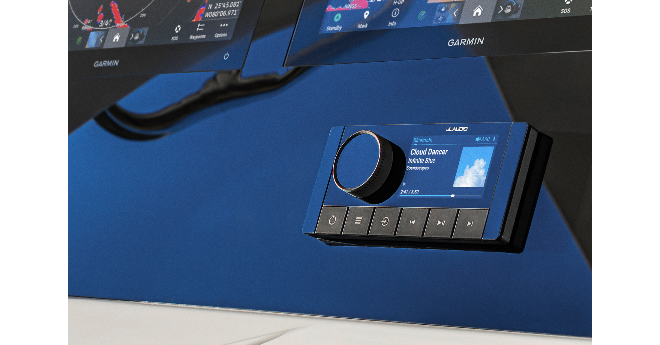 Garmin unveils JL Audio A60 advanced marine head units