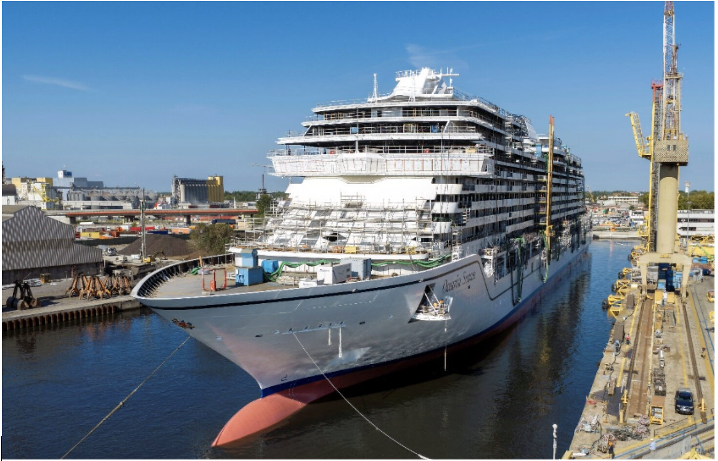 Oceania Cruises® Floats Out Oceania Sonata™, Marking Major Construction Milestone for First Ship in New Sonata Class