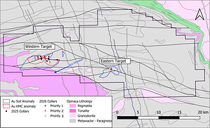 TARGA COMMENCES DRILL PROGRAM AT OPINACA GOLD PROJECT, QUEBEC