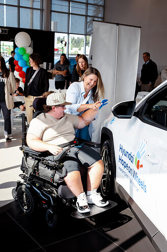Hyundai Hope on Wheels Handprint Ceremony in partnership with B.C. Children's Hospital Foundation. 