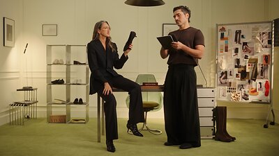 Jenna Lyons and VIVAIA Creative Director, Alan Buanne