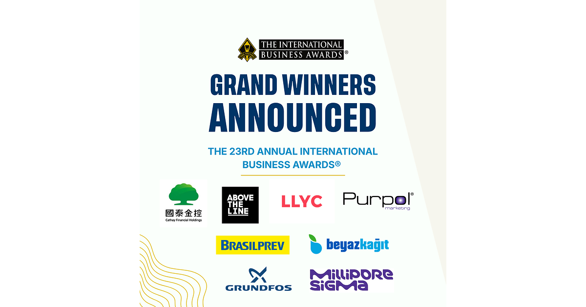 Grand Stevie® Winners Announced in 23rd International Business Awards®