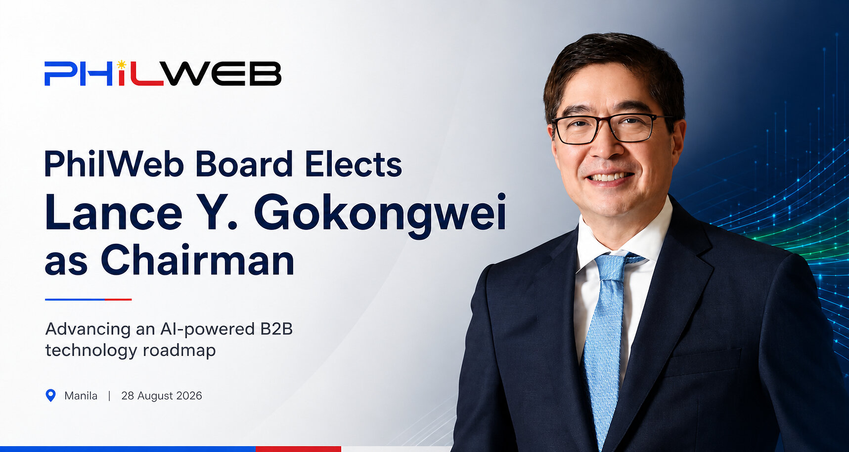 Lance Y. Gokongwei zum Vorstandsvorsitzenden von PhilWeb ernannt