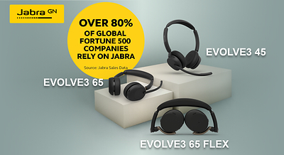 Evolve3 45, Evolve3 65 and Evolve3 65 Flex expand the new Evolve3 professional-grade headset range.