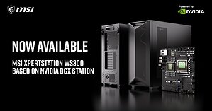 MSI XpertStation WS300 Based on NVIDIA DGX Station Now Available