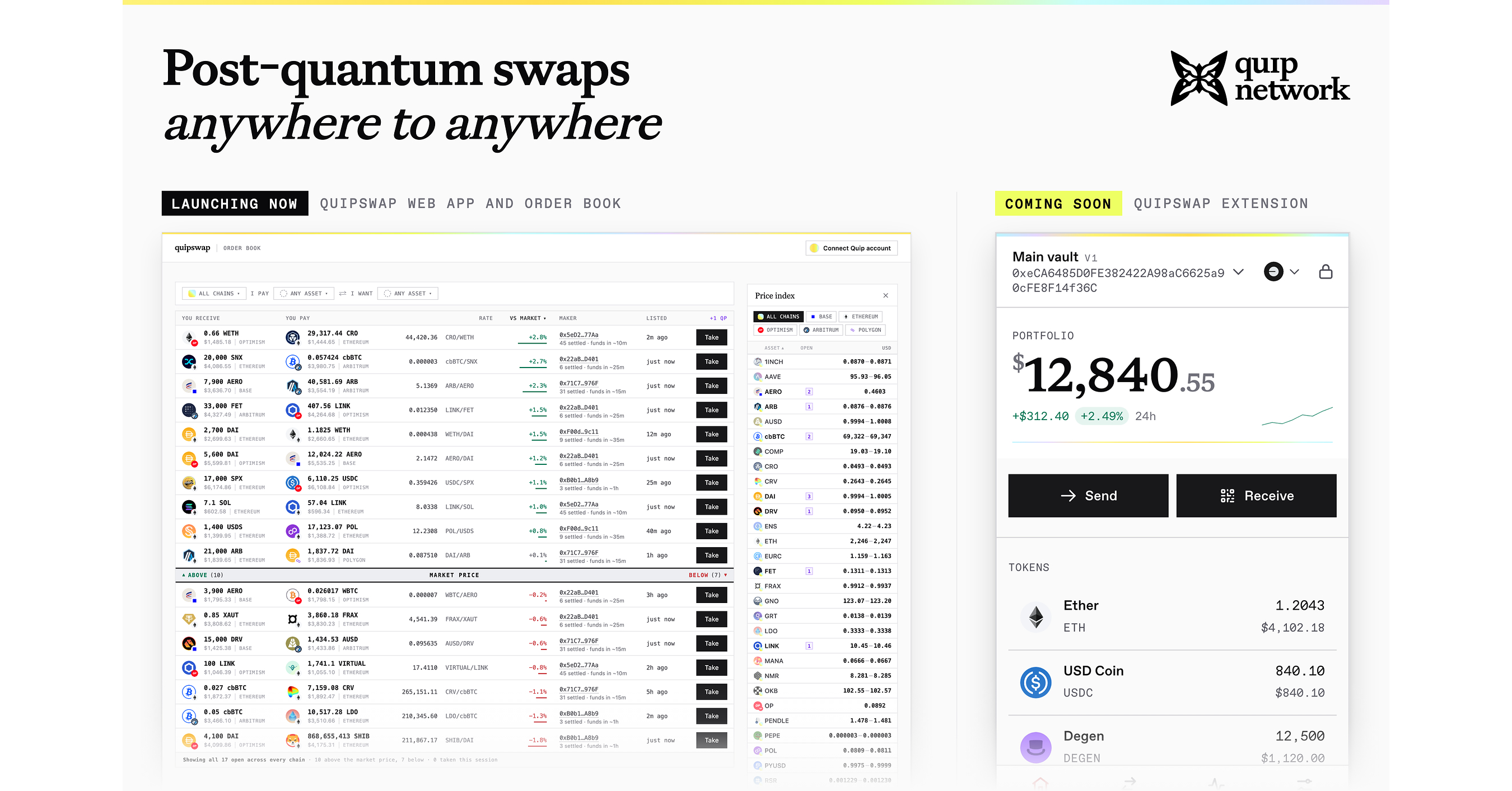 Postquant Labs Launches the First Quantum Cross-Chain Swaps