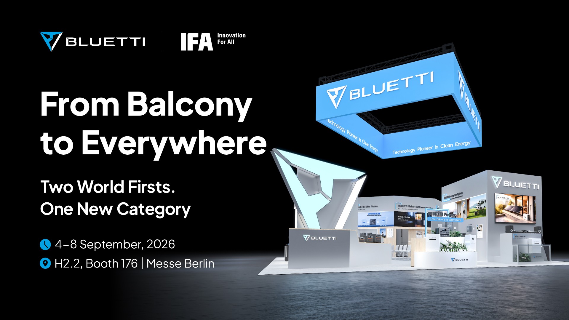 BLUETTI amplía sus soluciones de energía inteligente en la feria IFA 2026