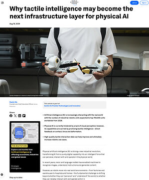 Xense Robotics CEO Daolin Ma Publishes Bylined Article in the World Economic Forum