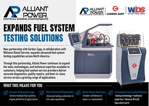 Alliant Power Expands Fuel System Testing Solutions Through New Partnership with Carbon Zapp