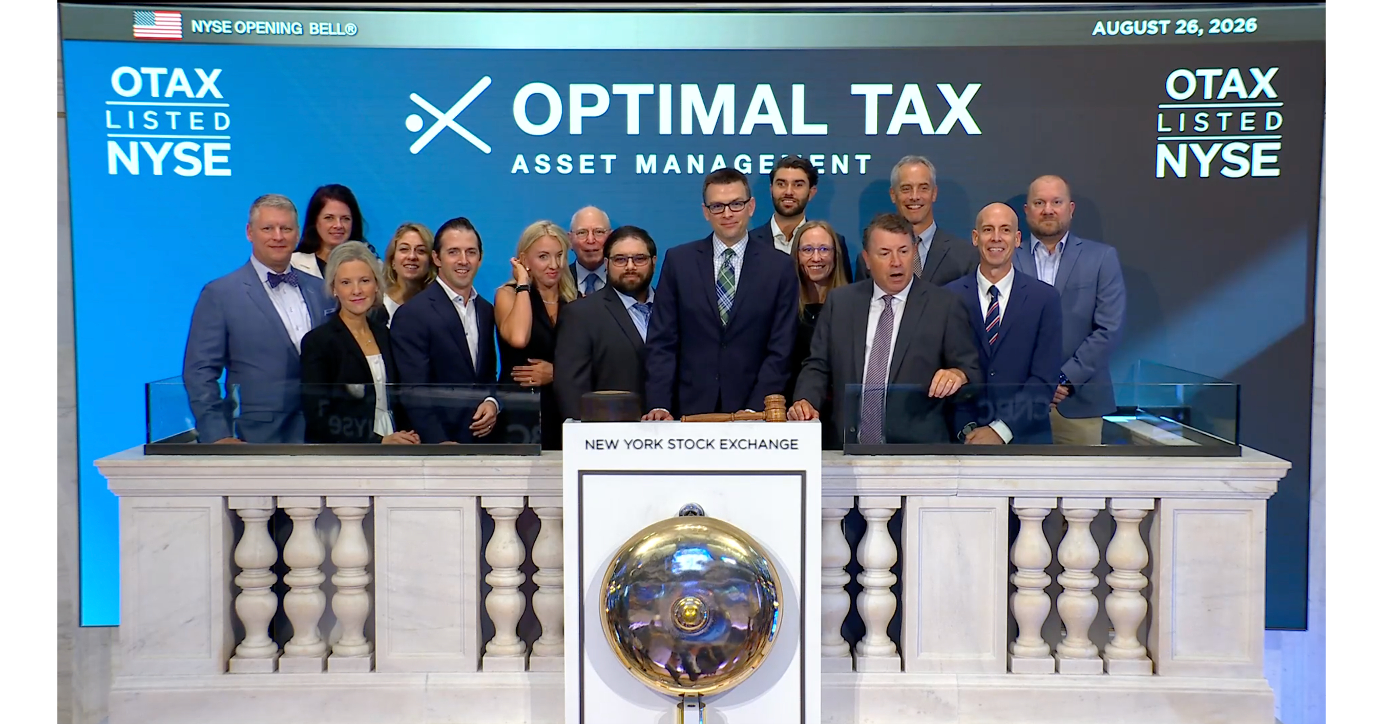 Instant IP Advisor Austin Collins Rings NYSE Opening Bell® for OTAX ETF