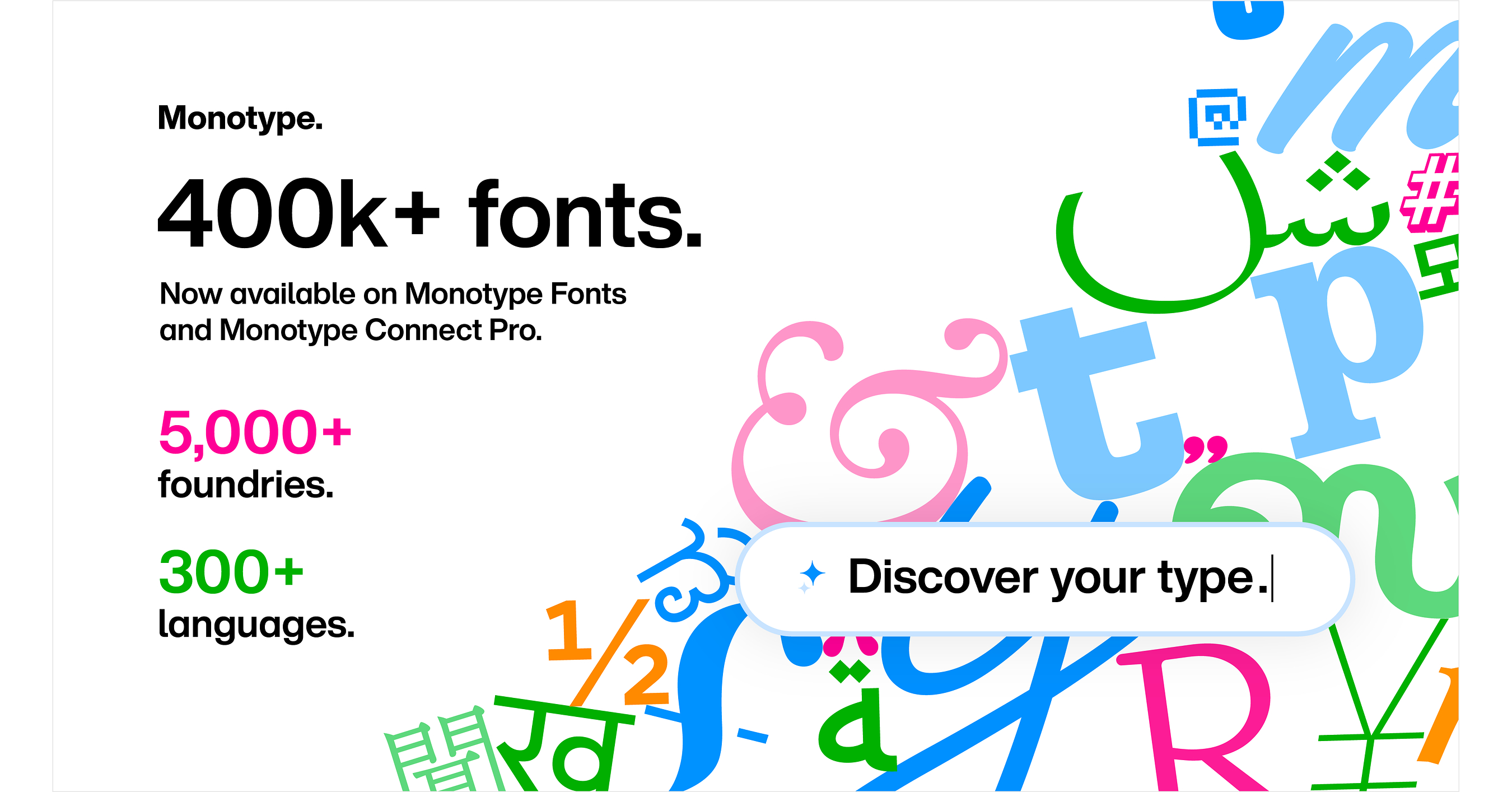 Monotype Library Reaches 400,000+ Font Styles, Expanding Choice Across Languages and Markets