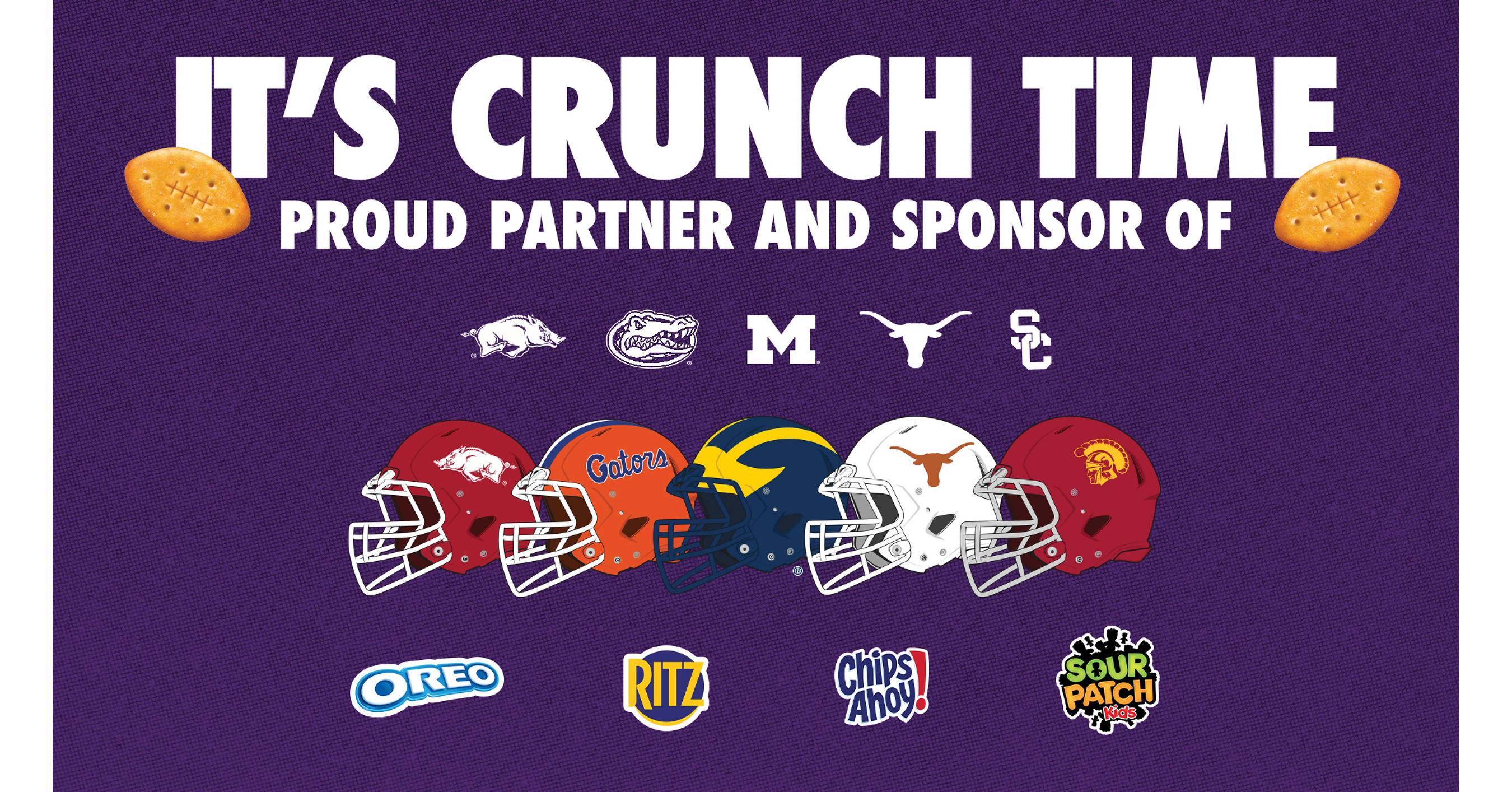Mondelēz International Continues to Expand Sports Footprint with Sponsorships Across Five Powerhouse College Athletics Programs