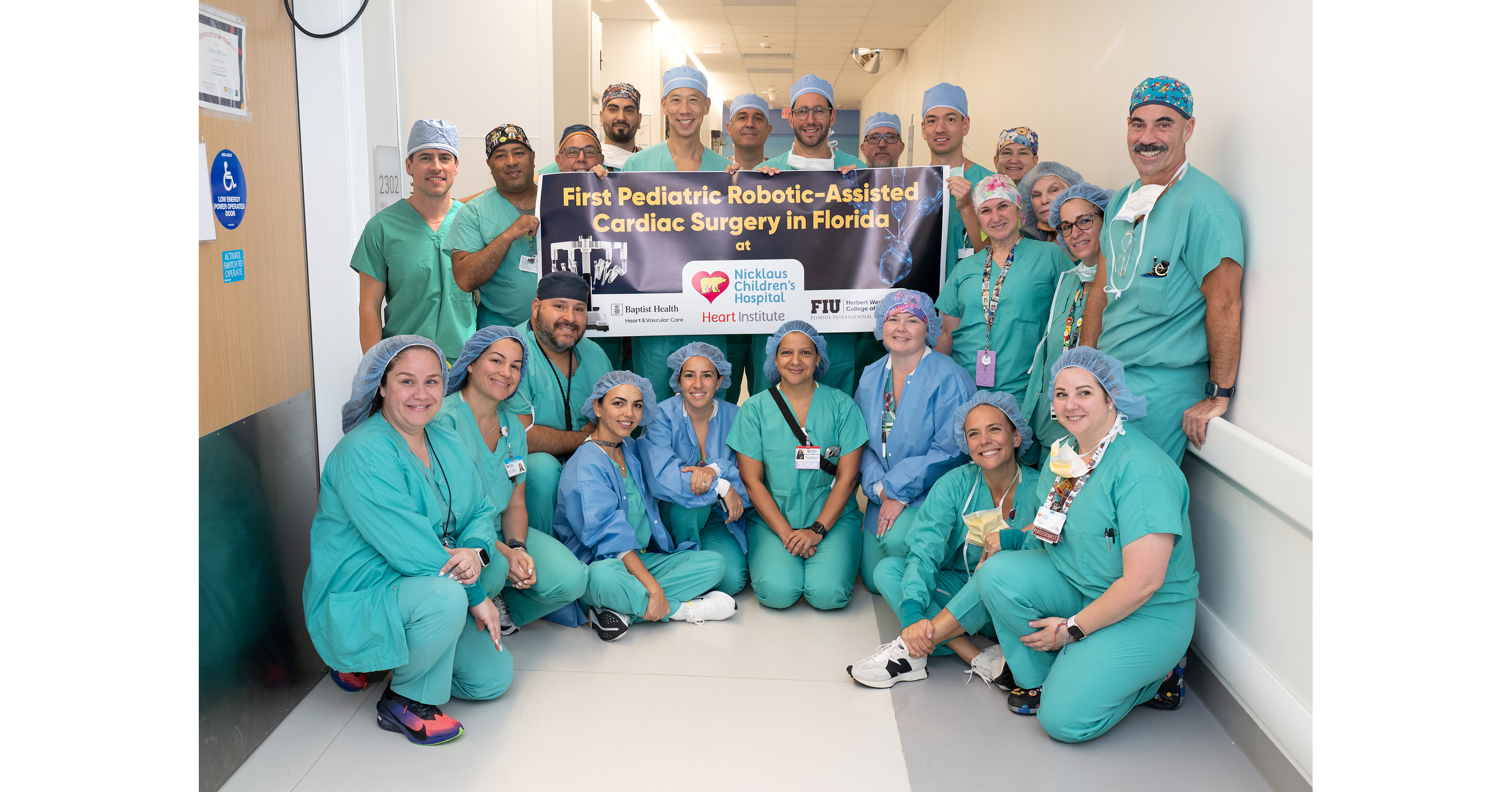 Florida's First Pediatric Cardiac Robotic Surgery Performed at Nicklaus Children's Hospital