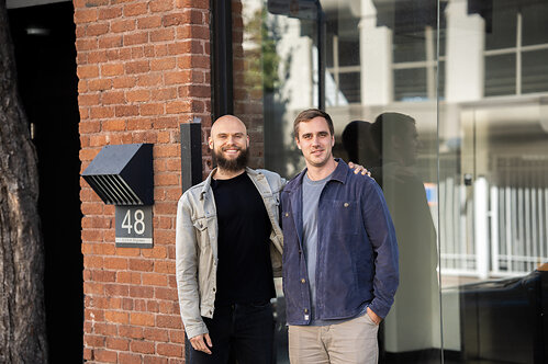 Metriport co-founders Dima Goncharov, CEO (L) and Colin Elsinga, COO (R) Metriport co-founders Dima Goncharov, CEO (L) and Colin Elsinga, COO (R)