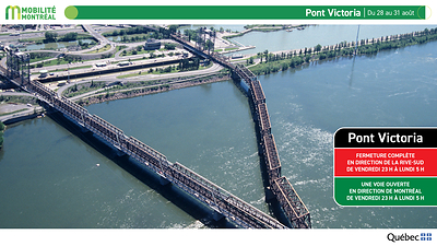 Pont Victoria, du 28 au 31 août