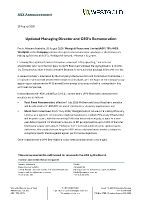 Updated Managing Director and CEO's Remuneration