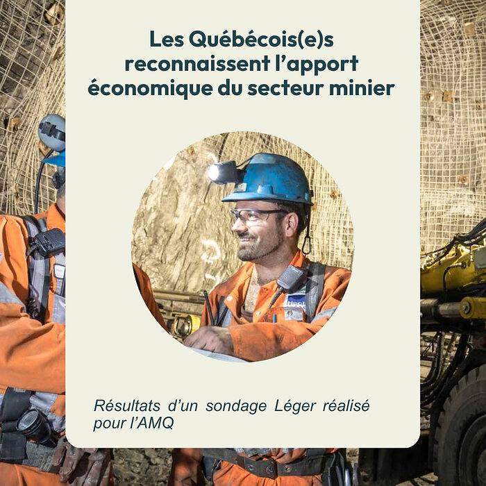 Sondage Léger - Apport économique du secteur minier du Québec